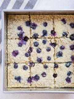 Blueberry Baked Oatmeal - Dairy-Free, Refined Sugar-Free, Gluten-Free, and healthy! | theroastedroot.net #brunch #breakfast #recipe