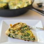 Spinach, Leek, and Potato Frittata | theroastedroot.net #brunch #recipe #paleo @foodfanatical @dreamfarm