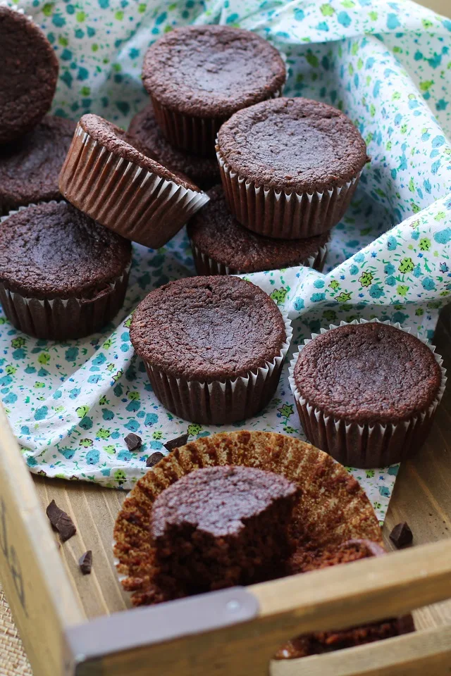 Chocolate Beet Muffins - grain-free, refined sugar-free, and paleo-friendly. Super healthy and tastes like chocolate cake! | theroastedroot.net #glutenfree #healthy #dessert