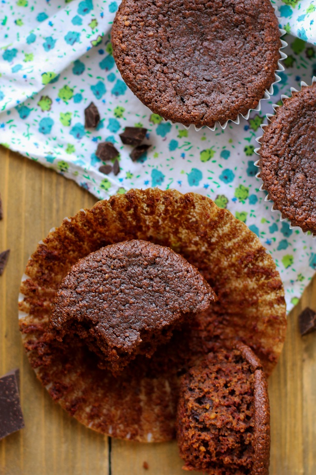Chocolate Beet Muffins - grain-free, refined sugar-free, and paleo-friendly. Super healthy and tastes like chocolate cake! | theroastedroot.net #glutenfree #healthy #dessert