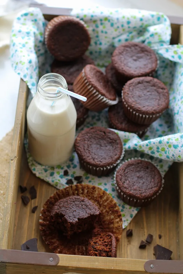 Chocolate Beet Muffins - grain-free, refined sugar-free, and paleo-friendly. Super healthy and tastes like chocolate cake! | theroastedroot.net #glutenfree #healthy #dessert
