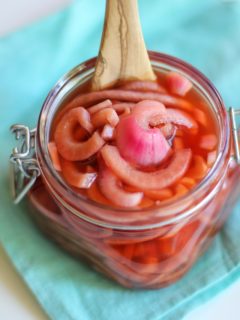 How to Make Pickled Red Onions | theroastedroot.net