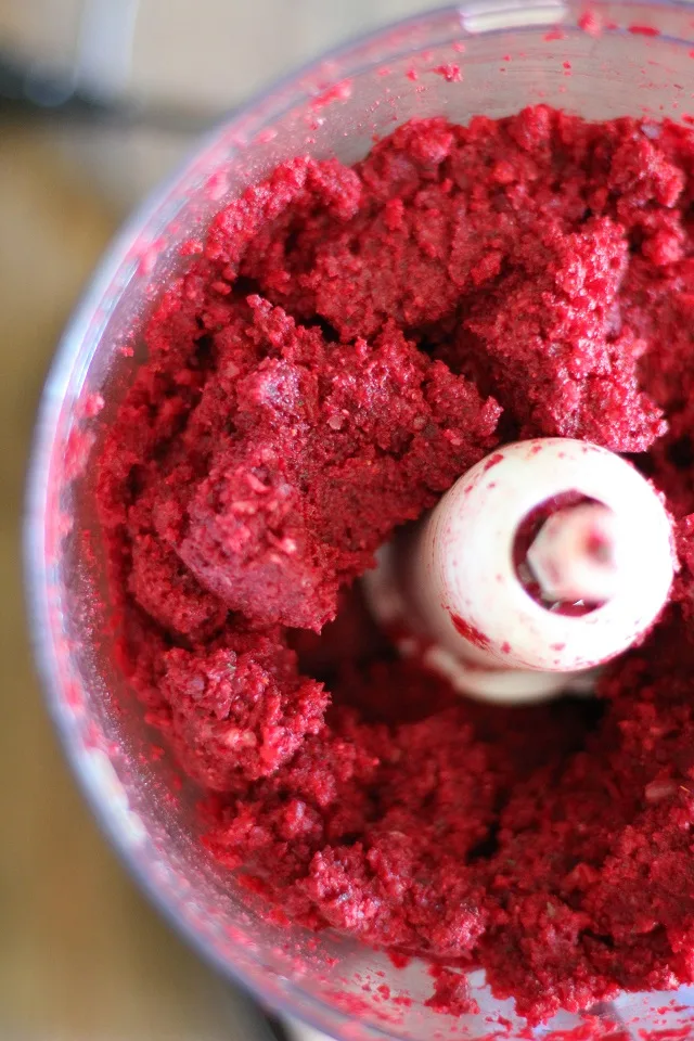 Indian-Spiced Beet Burgers with Lemon-Dill Yogurt Sauce | theroastedroot.net #glutenfree #healthy #vegetarian #recipe #veggieburger