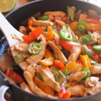 Thai Basil Chicken Stir Fry with Ginger Peanut Sauce | theroastedroot.net #recipe #healthy @roastedroot