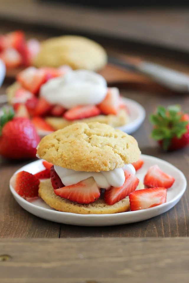 Grain-Free Strawberry Shortcake - this healthy dessert is vegan and paleo-friendly! | theroastedroot.net #recipe #sugarfree #glutenfree