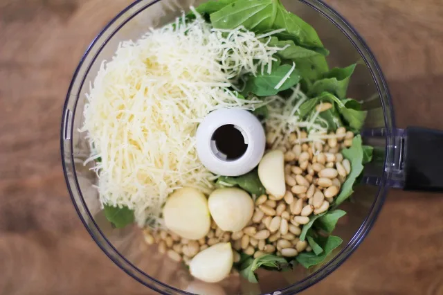 Classic Basil Pesto Sauce Recipe | TheRoastedRoot.net 