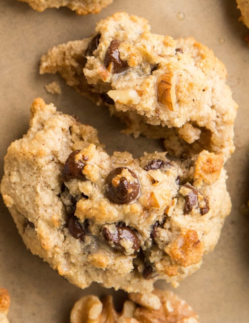Almond Flour Chocolate Chip Cookies with Walnuts The Roasted Root