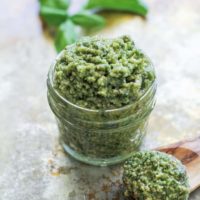 Classic Basil Pesto Sauce Recipe | TheRoastedRoot.net