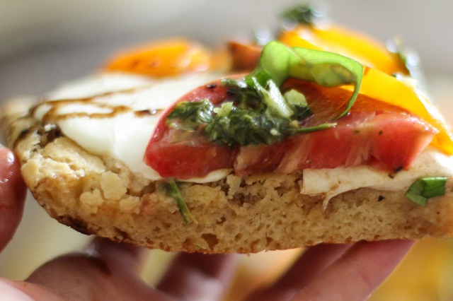 Almond Flour Pizza Crust (+ Caprese Pizza with Chimichurri ...