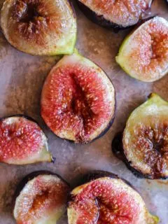 Maple Roasted Figs with Cinnamon | TheRoastedRoot.net #vegan #healthy #dessert