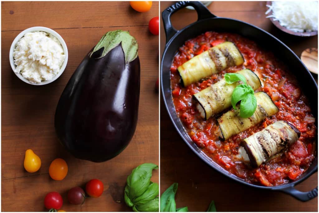 Eggplant Involtini with Moroccan Marinara Sauce - gluten-free! | TheRoastedRoot.net #glutenfree #healthy #recipe #italian 