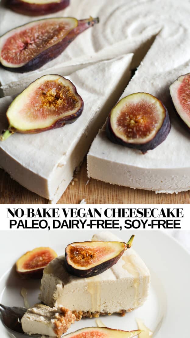 No-Bake Vegan Cheesecake (grain-free and paleo) - The Roasted Root