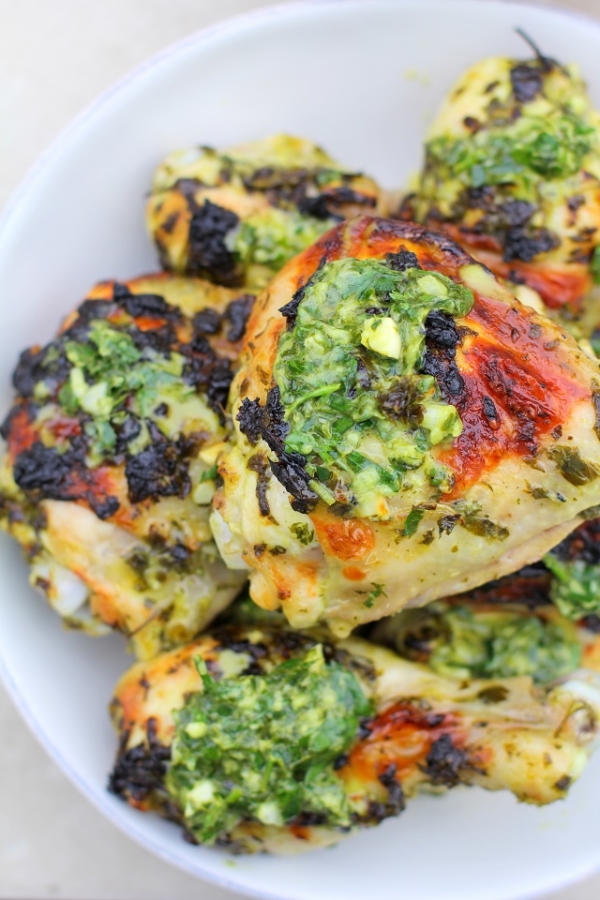 Baked Chimichurri Chicken #paleo #healthy #dinner #recipe