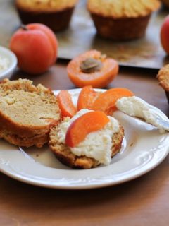 Grain-Free Apricot Ricotta Muffins made with coconut flour and honey - refined sugar-free and healthy! | theroastedroot.net #dessert #breakfast #glutenfree #recipe