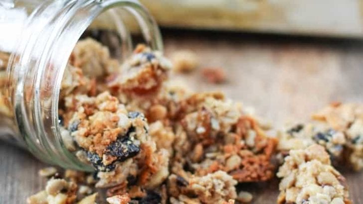 Grain-Free Tahini Granola with Apricots and Cherries - paleo, gluten-free, dairy-free, naturally sweetened and healthy! Plus the formula for making perfect paleo granola with any nut or seed