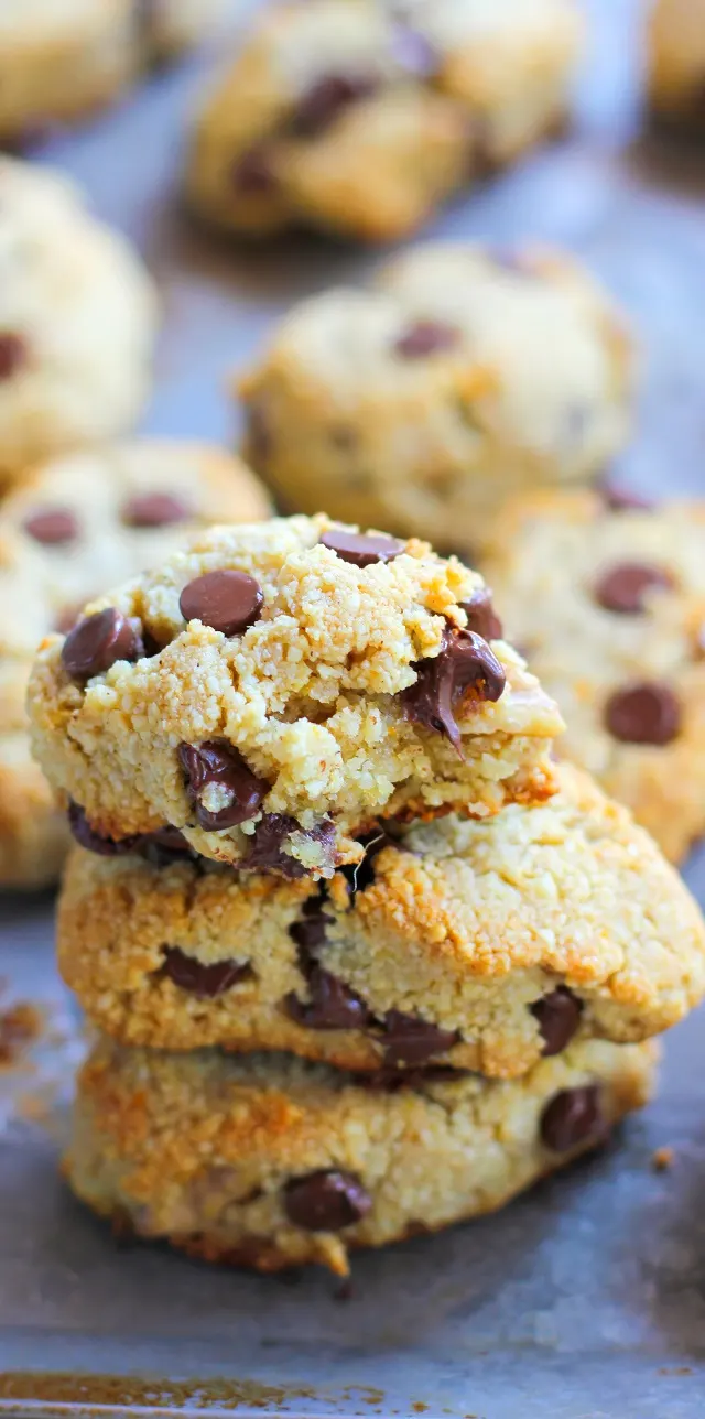 Grain-Free Chocolate Chip Orange Ginger Scones made with almond flour and sweetened with pure maple syrup | TheRoastedRoot,net #glutenfree #healthy #recipe