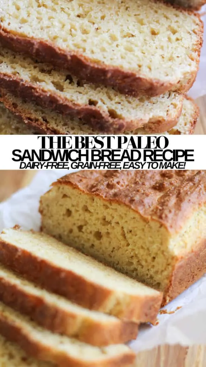 The BEST Paleo Sandwich Bread Recipe - easy grain-free sliced bread made with almond flour. Gluten-Free, Refined sugar-free, dairy-free, healthy sandwich bread