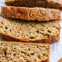 Paleo Zucchini bread made with almond flour, tapioca flour, and coconut flour - naturally sweetened, grain-free and gluten-free zucchini bread recipe