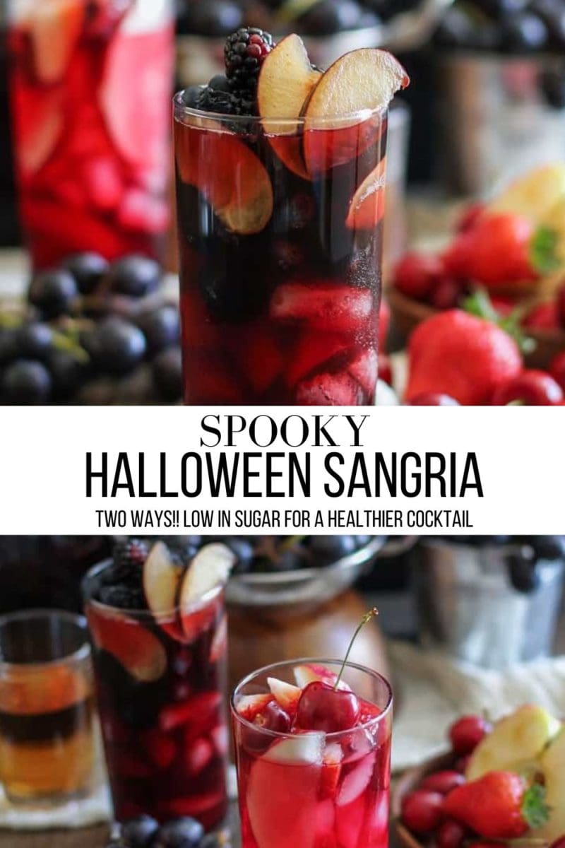 Spooky Halloween Sangria - Two Ways!