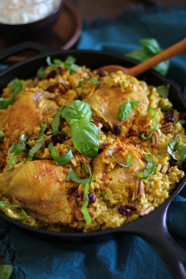 One-Pot Chicken Biryani - a healthy and filling paleo meal | TheRoastedRoot.net #recipe #glutenfree #dinner