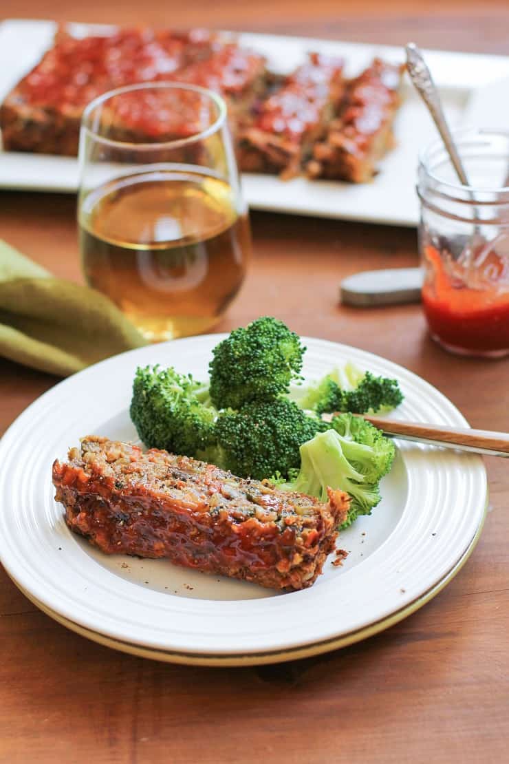 Thai Lentil Vegan Meatloaf with Marmalade Glaze | TheRoastedRoot.net #vegetarian #dinner #recipe #glutenfree