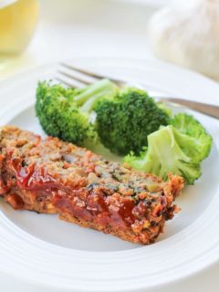Thai Vegan Meatloaf made with lentils and brown rice. Packed with vegetables and spiced to perfection! #glutenfree #dinner #recipe