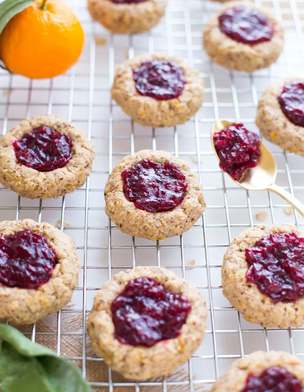 Cranberry Orange Thumbprint Cookies + 5 Healthy Cranberry Recipes