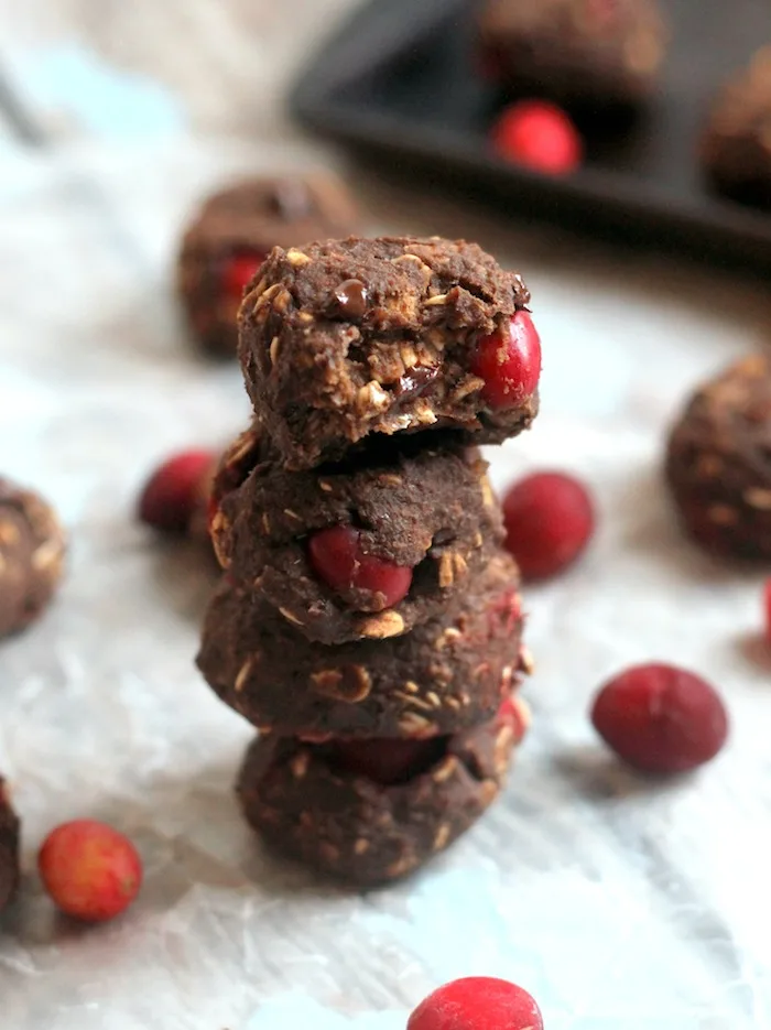 Cranberry Chocolate Protein Cookies + 5 Healthy Cranberry Recipes