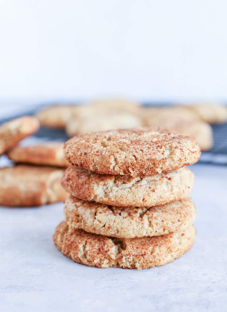 Grain-Free Snickerdoodles - refined sugar-free, dairy-free, and paleo snickerdoodles for a healthy dessert!