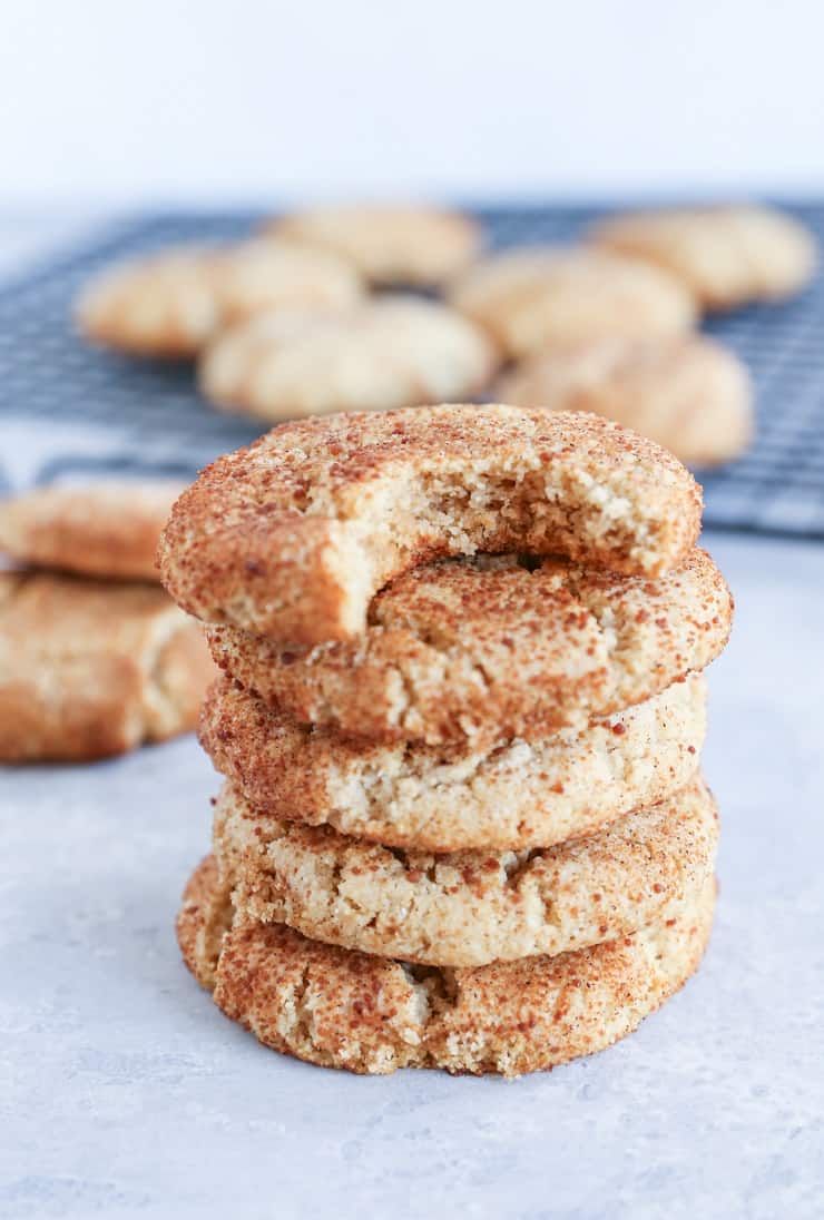 Grain-Free Snickerdoodles - refined sugar-free, dairy-free, and paleo snickerdoodles for a healthy dessert!