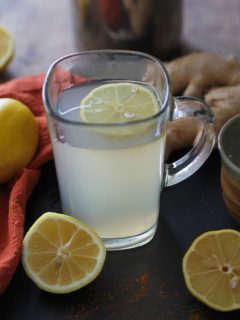 Lemon-Ginger Detox Toddy - an immunity boosting elixir TheRoastedRoot.net #healthy #drink #recipe #tea
