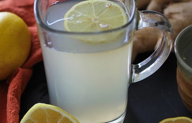 Lemon-Ginger Detox Toddy - an immunity boosting elixir TheRoastedRoot.net #healthy #drink #recipe #tea