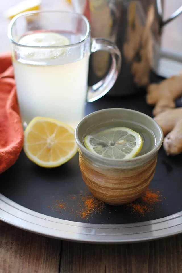 Lemon-Ginger Detox Toddy - an immunity boosting elixir TheRoastedRoot.net #healthy #drink #recipe #tea