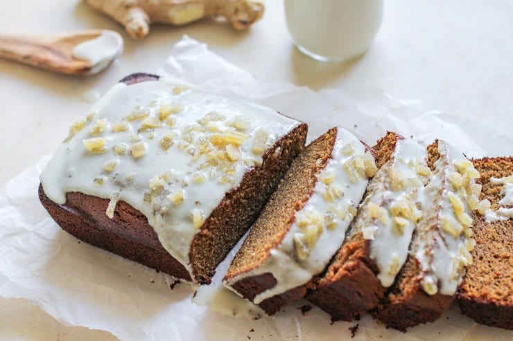 Paleo Gingerbread Loaf - Grain-free, naturally sweetened, moist, healthy, and delicious!