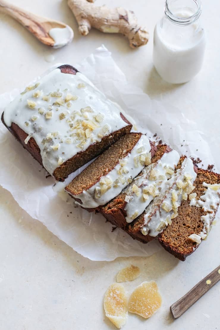 Paleo Gingerbread Loaf - Grain-free, naturally sweetened, moist, healthy, and delicious!