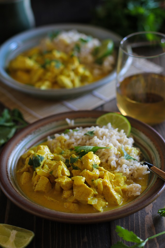 30-Minute Thai Chicken Yellow Curry | TheRoastedRoot.net #dinner #recipe #glutenfree #healthy