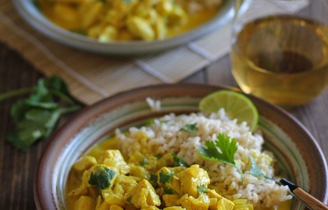 30-Minute Thai Chicken Yellow Curry | TheRoastedRoot.net #dinner #recipe #glutenfree #healthy