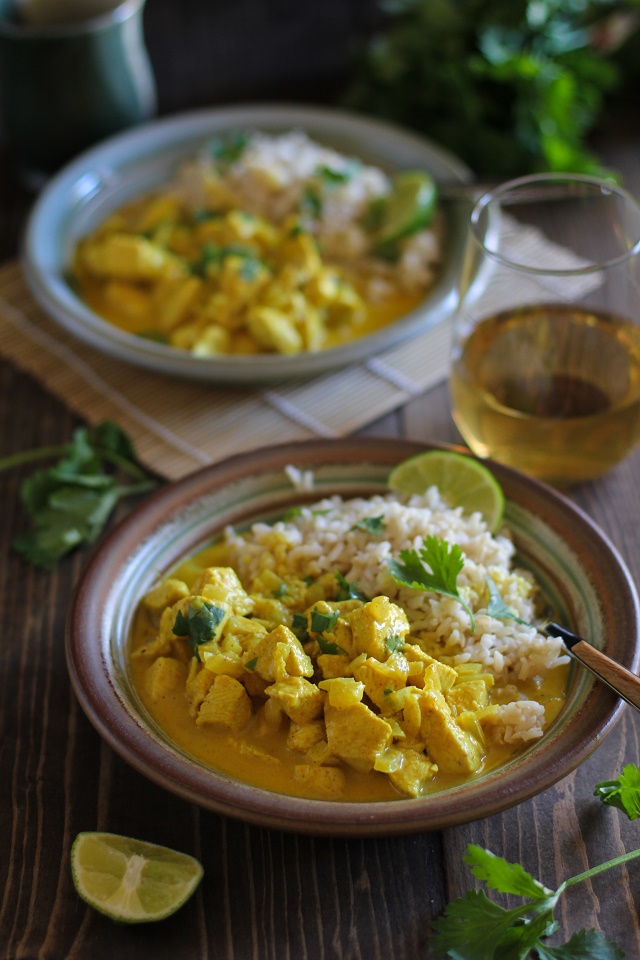 30-Minute Thai Chicken Yellow Curry | TheRoastedRoot.net #dinner #recipe #glutenfree #healthy