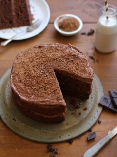 Chocolate Beet Cake with Chocolate Coconut Frosting - gluten-free and refined sugar free | TheRoastedRoot.net