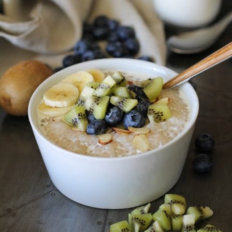 Coconut Tapioca Pudding - vegan, refined sugar-free, gluten-free | TheRoastedRoot.net #healthy #recipe #dessert #breakfast #paleo