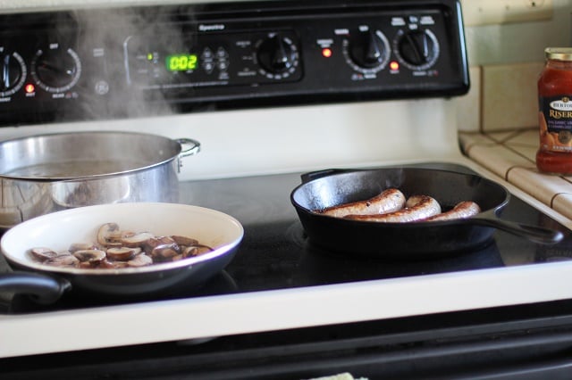 Mushroom and Sausage Pasta