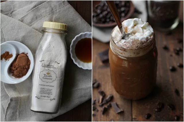 Dairy-Free, naturally sweetened mocha recipe | TheRoastedRoot.net #healthy #coffee #drink