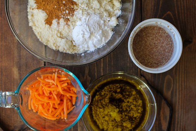 Grain-Free Vegan Carrot Cake - made with almond flour, flax eggs, and naturally sweetened with pure maple syrup | TheRoastedRoot.net #glutenfree #healthy #dessert #brunch