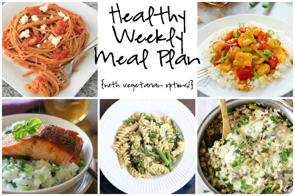 Healthy Weekly Meal Plan 4.02.2016