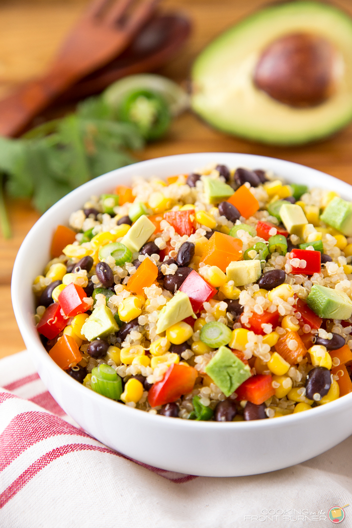 Mexican Quinoa Salad with Jalapeno Vinaigrette + 26 Recipes for a Vegetarian Cinco de Mayo