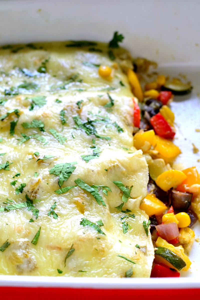 Roasted Vegetable Enchiladas + 26 Recipes for a Vegetarian Cinco de Mayo