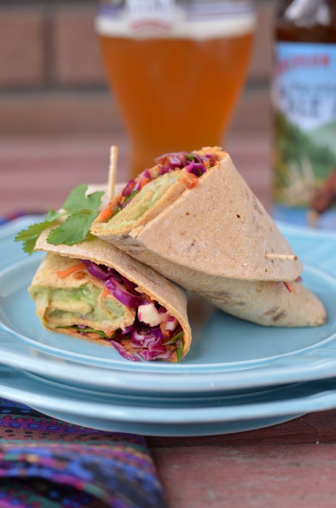 Spicy Avocado and White Bean Wraps from Coffee & Quinoa