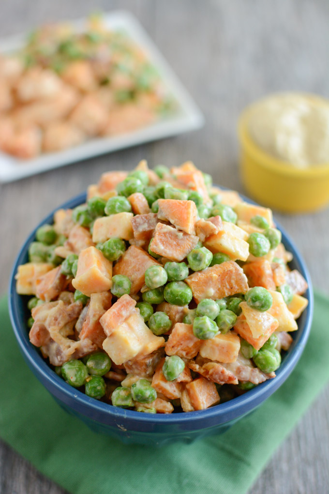 Pea Salad with Sweet Potatoes + 6 Pea Recipes