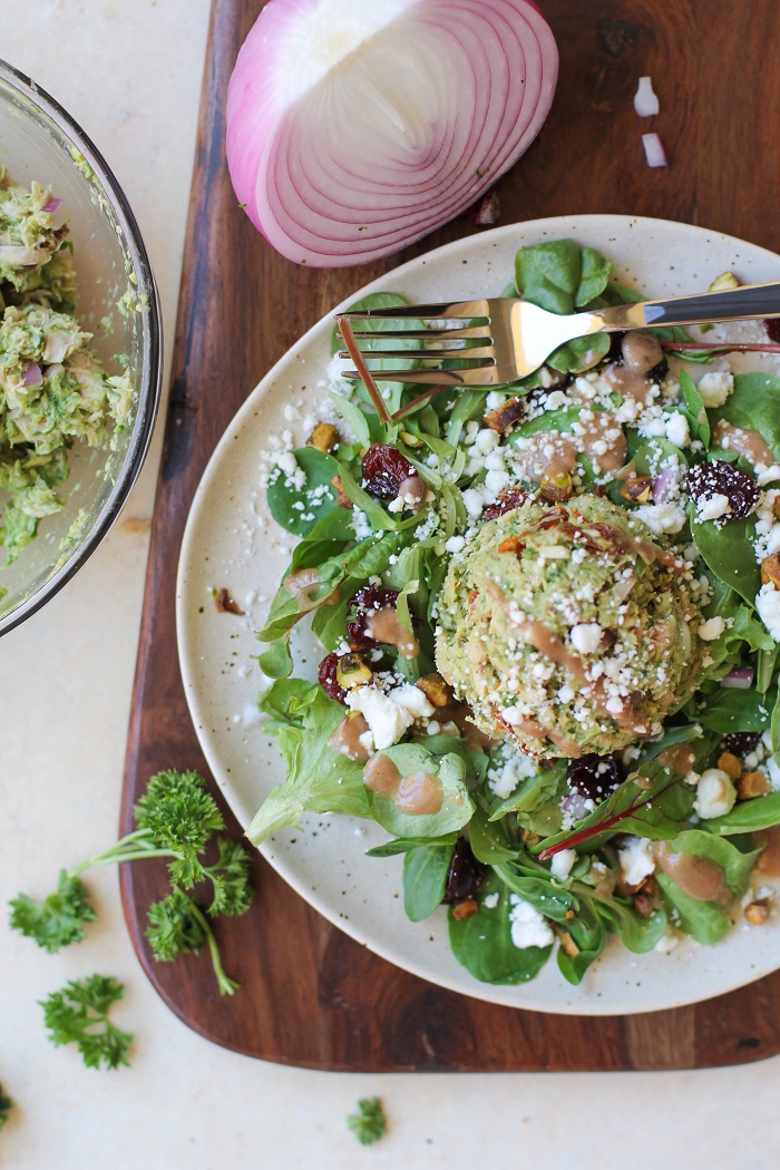 Avocado Pesto Tuna Salad with Sun-Dried Tomatoes - mayo-free and healthy! | TheRoastedRoot.net #recipe #lunch @genovaseafood