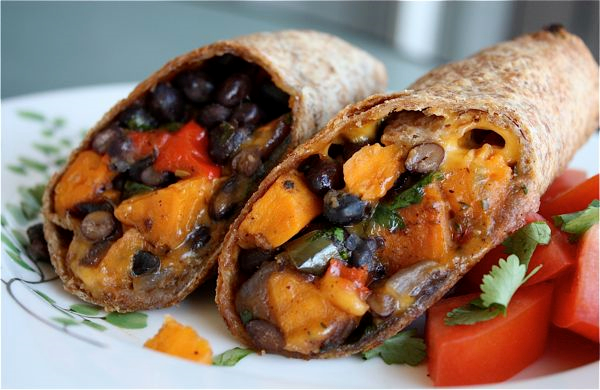 Roasted Veggie Black Bean Burritos + 26 Recipes for a Vegetarian Cinco de Mayo